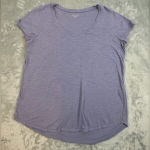 Eileen Fisher T-Shirt Women’s Large Purple Organic Cotton Shirt